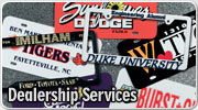 Dealership decals, license plate frames, plate inserts